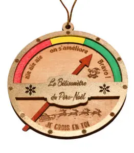 Porte‑clé galet en bois clair – Personnalisable en ligne