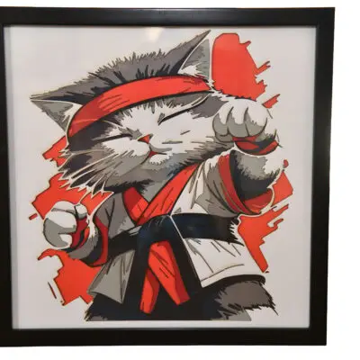 multicouches-papier-chat-karate.jpg Chat Karaté