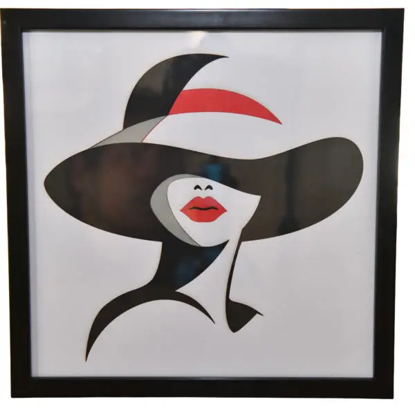 multicouches-papier-femme-chapeau.jpg Silhouette au chapeau