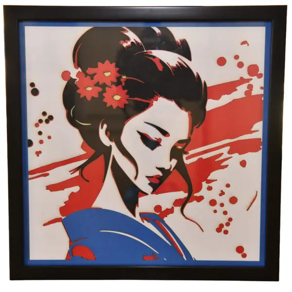 multicouches-papier-geisha-02.jpg Geisha aux fleurs rouges